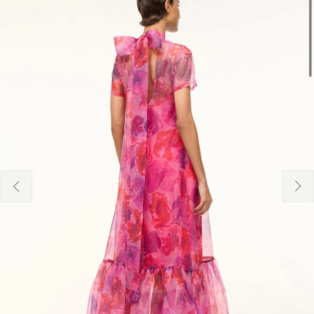 STAUD Fuchsia Pink Floral Maxi Dress - Picture 2 of 6